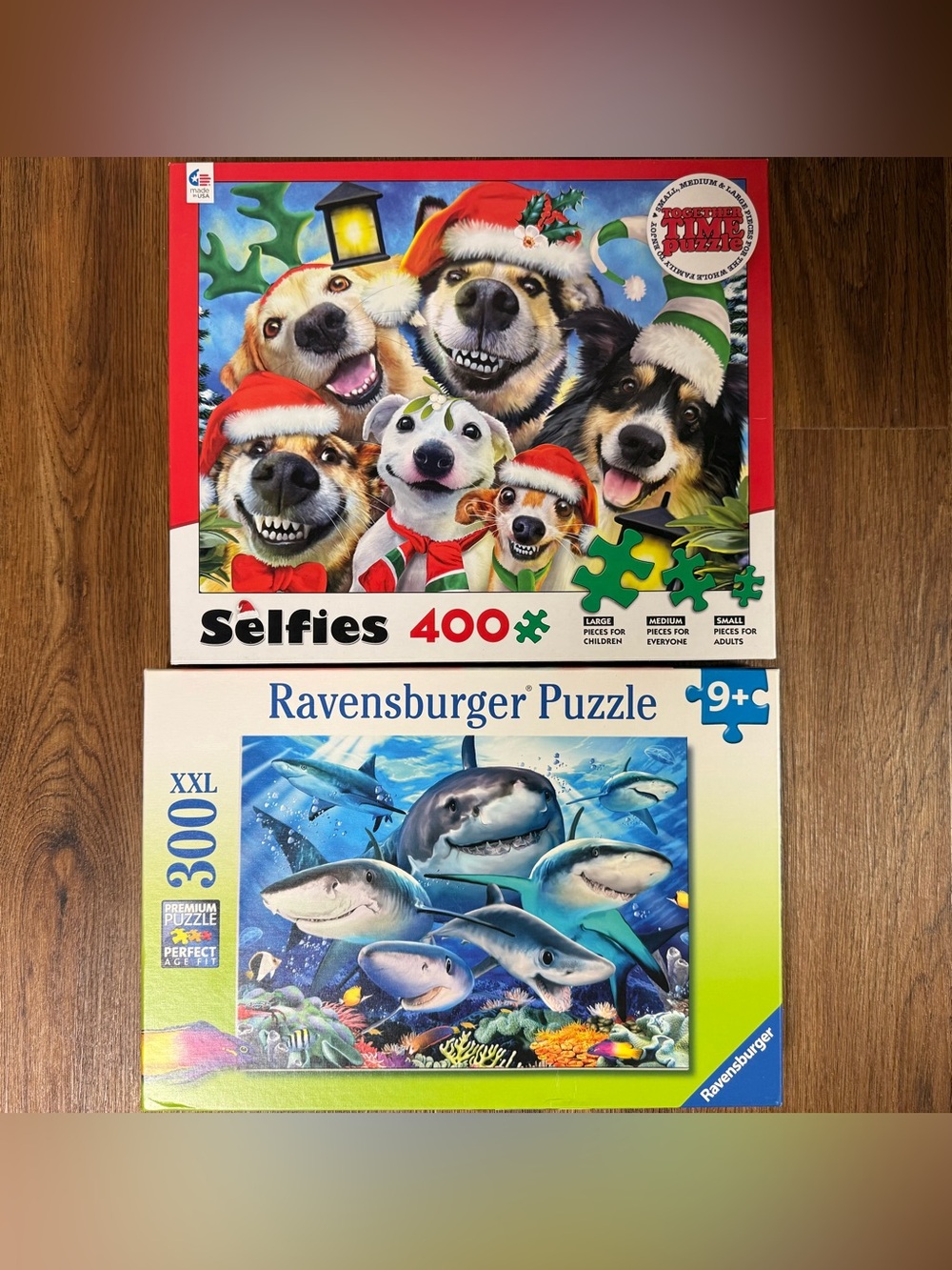 2 puzzles: Ravensburger 300 pc & Kohl’s 400 pc (New & Like New)